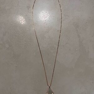 Bulgari Gold Necklace with Mother-of-Pearl Pendant